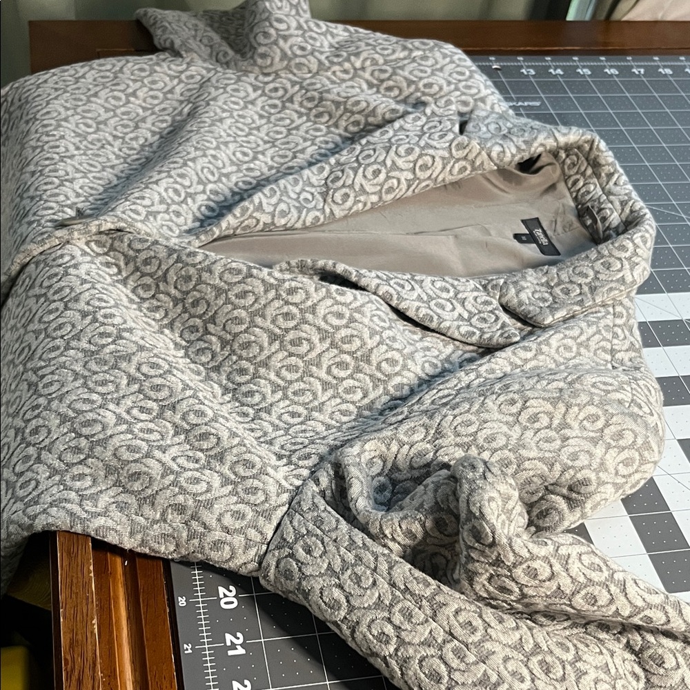 Zanella Light Gray Patterned Blazer - image 8